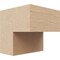 Ekena Millwork 4"W x 4"D x 4"H Wide Chapel Hill Rough Cedar Woodgrain TimberThane Corbel, Primed Tan CORUR04X04X04CHPRCPR - alternate 1